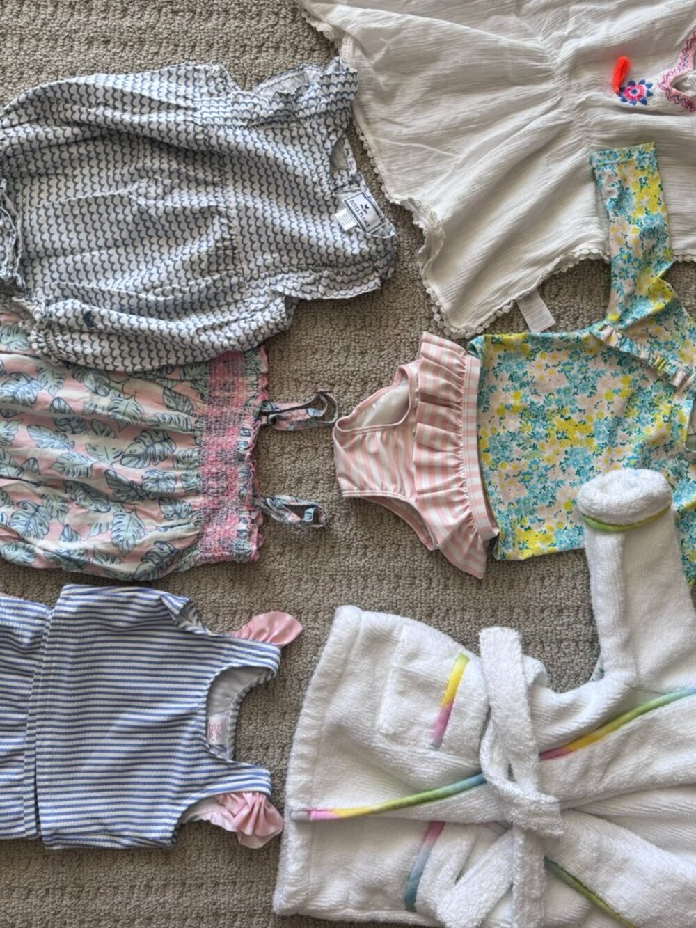 Beach and Pool Bundle- Hill House, Petite Plume, Ruffle Butts - sizes 6 to 18mo